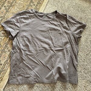 GAP | Women's Short Sleeve Shrunken Vintage Crewneck Tee | Taupe Brown